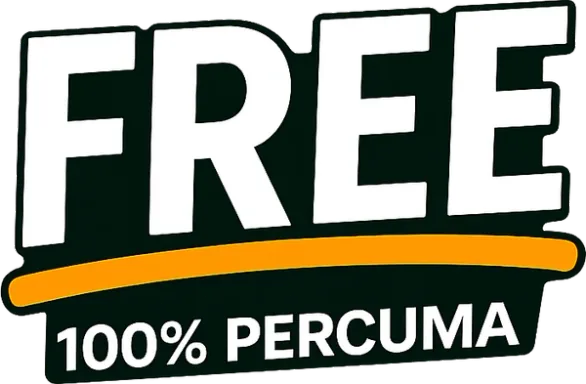 FREE, 100% Percuma